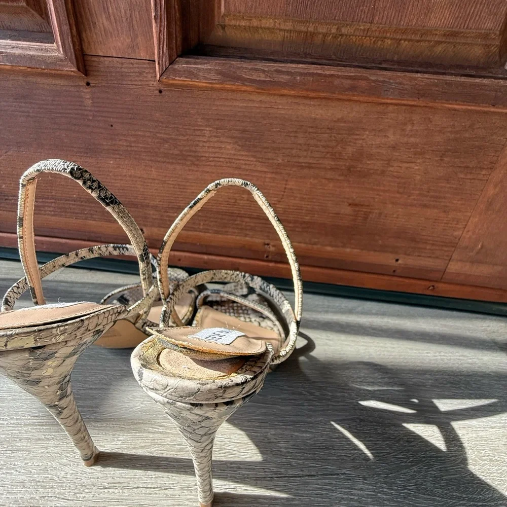Steve Madden Snake Skin Heels - Picture 4 of 7